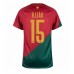 Portugali Rafael Leao #15 Kopio Koti Pelipaita MM-kisat 2022 Lyhyet Hihat